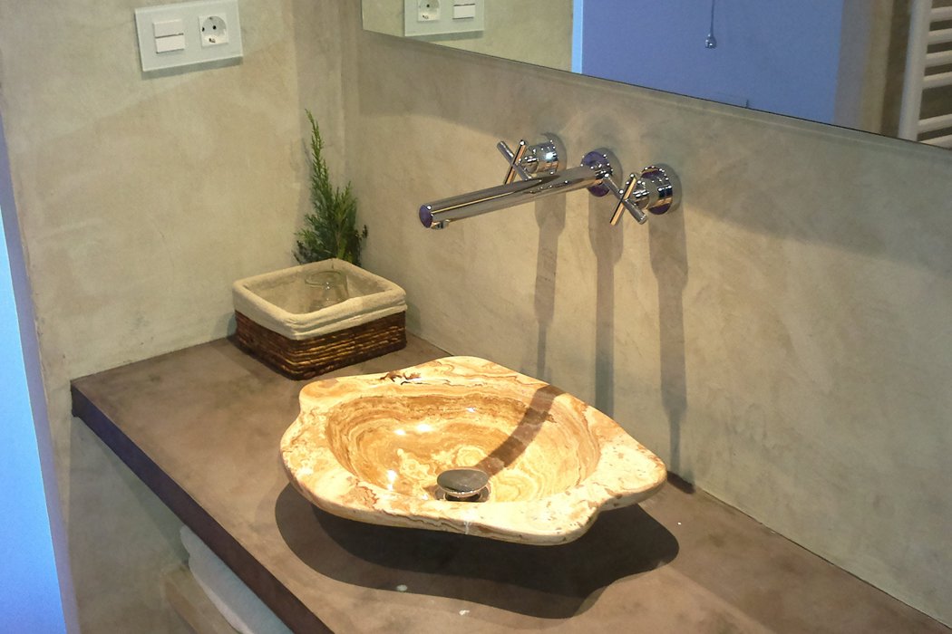 Recent microcementproject - badkamer