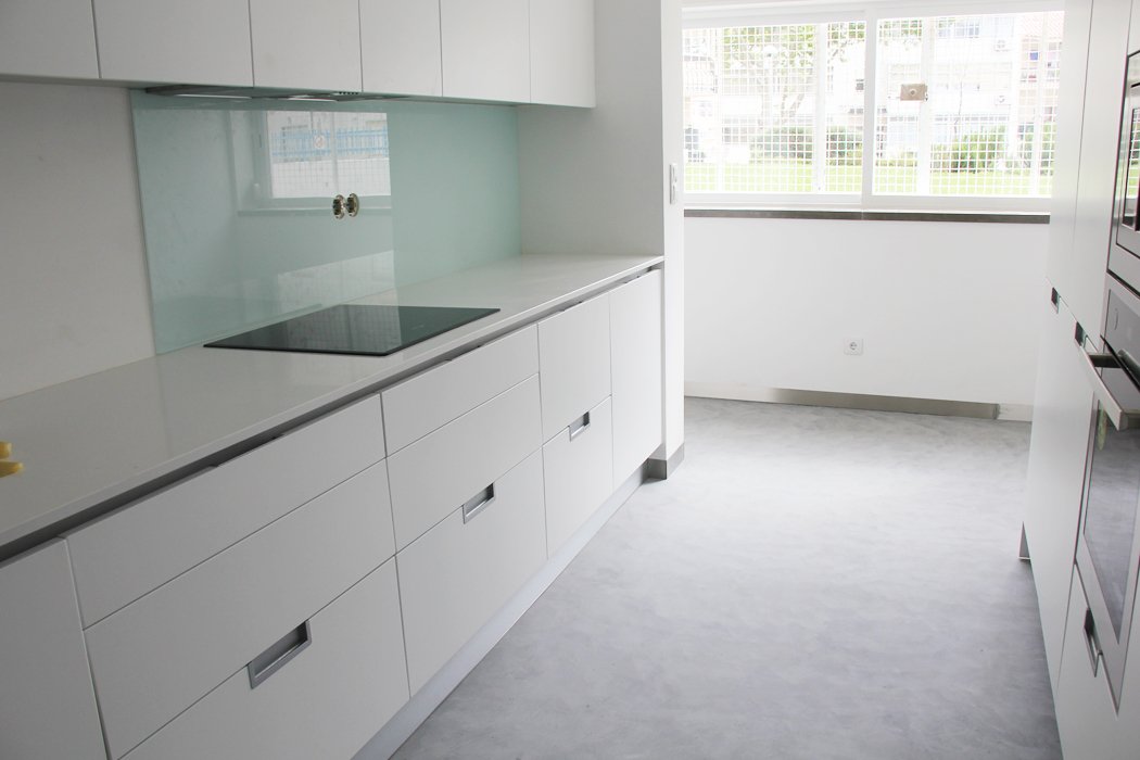 Recent microcementproject - keuken