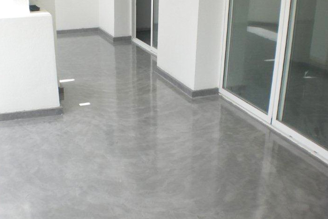 Recent microcementproject - vloer